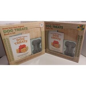 LOT 2 NEW Mud Puddle Make Your Own Organic Dog Treats Book Kits Incl Gift Bags